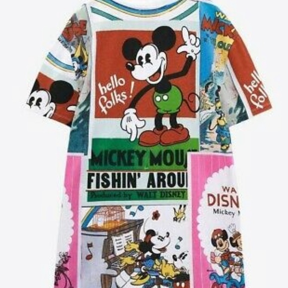 Zara Dresses & Skirts - 🔥SOLD🔥 Zara Mickey Mouse mini dress